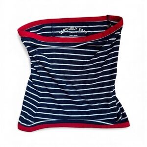 AERO Seriously Soft Striped Tube Top | Size [S]